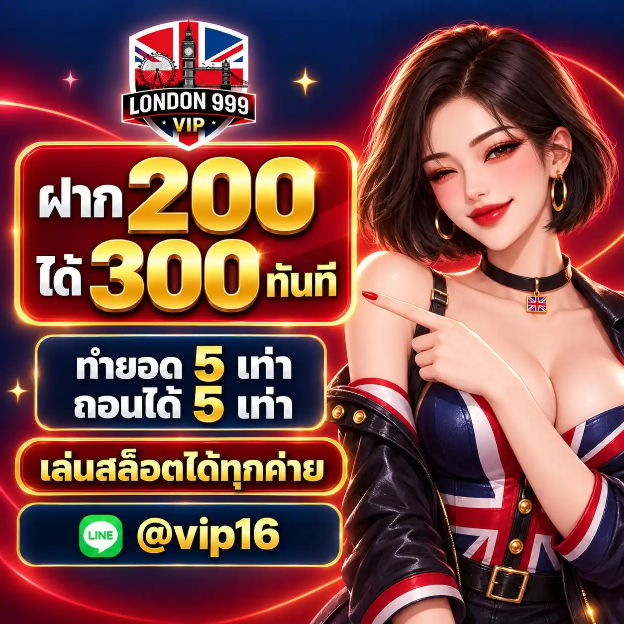 LONDON999VIP เว็บตรงสล็อตวีไอพี เดิมพันระดับพรีเมียม ถอนโคตรไว