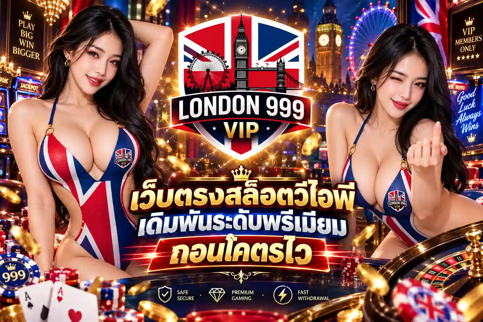LONDON999VIP เว็บตรงสล็อตวีไอพี เดิมพันระดับพรีเมียม ถอนโคตรไว